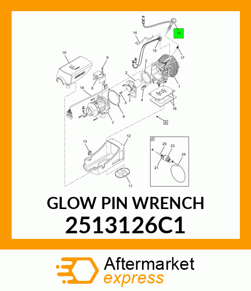 GLOW PIN WRENCH 2513126C1