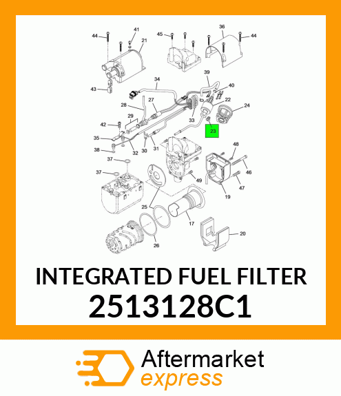 INTEGRATED FUEL FILTER 2513128C1