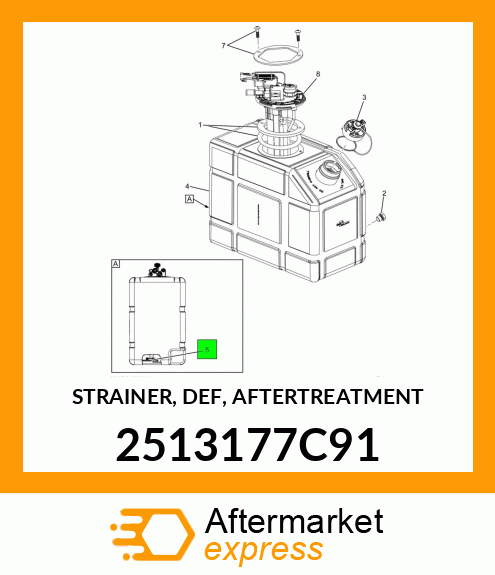 STRAINER, DEF, AFTERTREATMENT 2513177C91