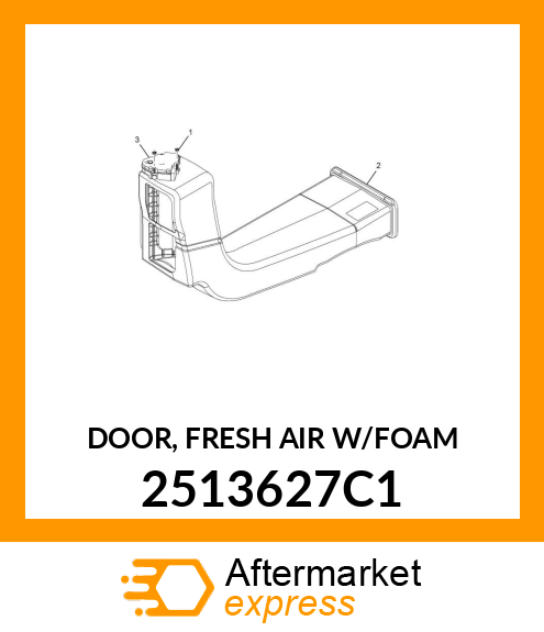 DOOR, FRESH AIR W/FOAM 2513627C1