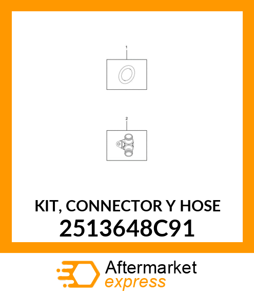 KIT, CONNECTOR Y HOSE 2513648C91