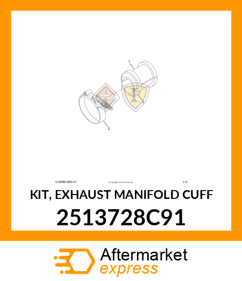 KIT, EXHAUST MANIFOLD CUFF 2513728C91