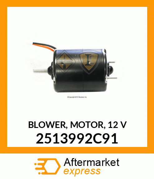 BLOWER, MOTOR, 12 V 2513992C91