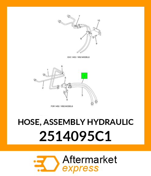 HOSE, ASSEMBLY HYDRAULIC 2514095C1