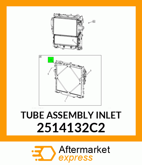 TUBE ASSEMBLY INLET 2514132C2