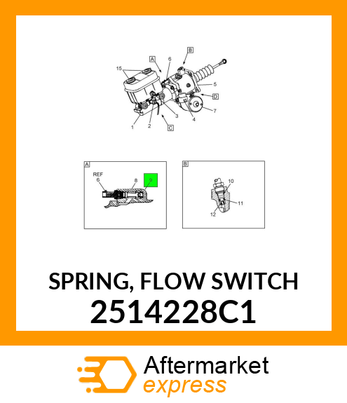 SPRING, FLOW SWITCH 2514228C1