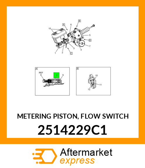 METERING PISTON, FLOW SWITCH 2514229C1