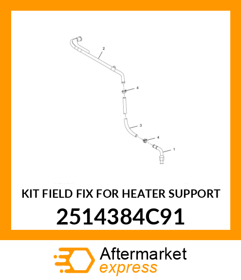 KIT FIELD FIX FOR HEATER SUPPORT 2514384C91