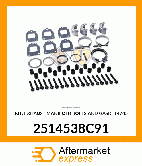KIT, EXHAUST MANIFOLD BOLTS AND GASKET-I745 2514538C91