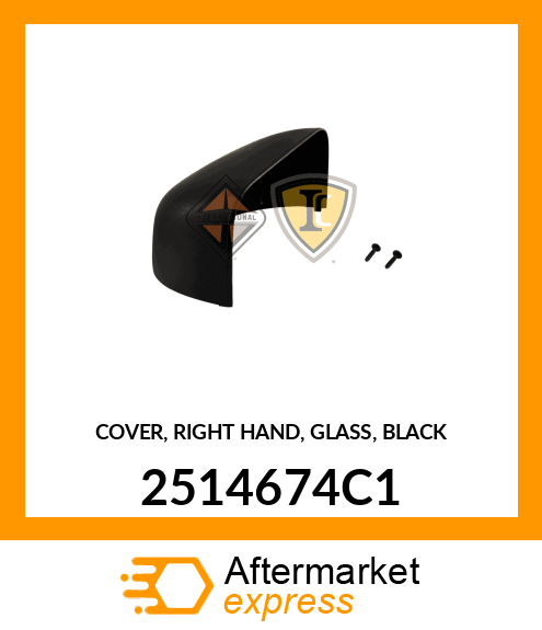 COVER, RIGHT HAND, GLASS, BLACK 2514674C1