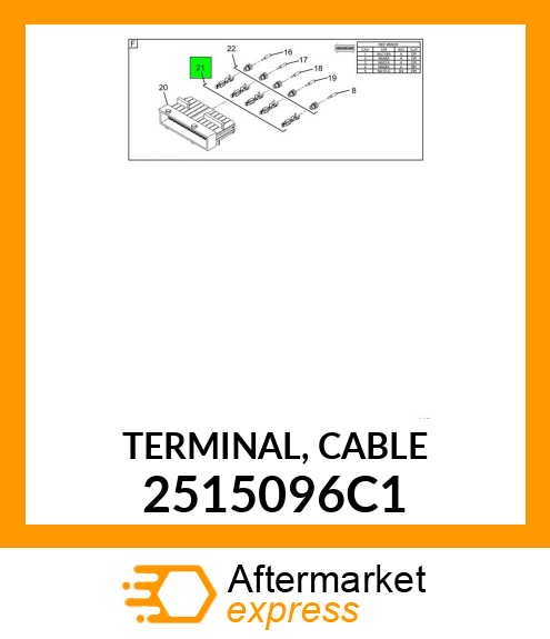 TERMINAL, CABLE 2515096C1