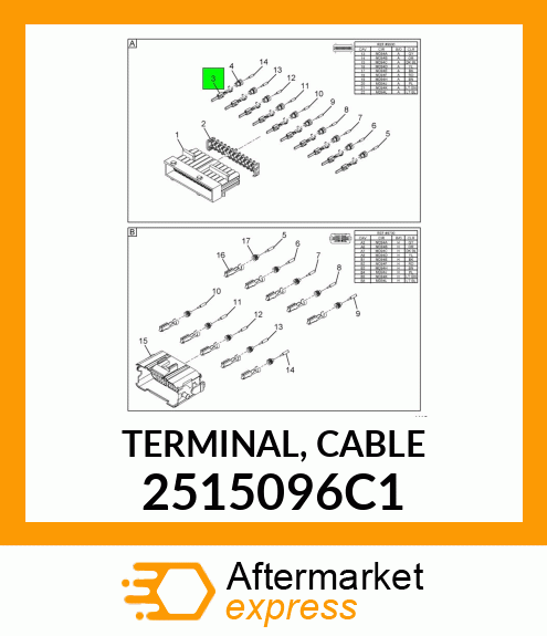 TERMINAL, CABLE 2515096C1