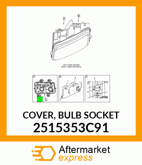 COVER, BULB SOCKET 2515353C91