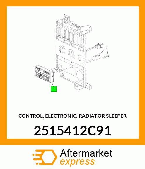CONTROL, ELECTRONIC, RADIATOR SLEEPER 2515412C91