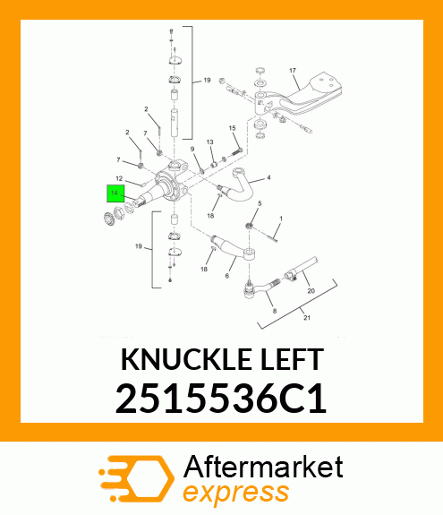 KNUCKLE LEFT 2515536C1