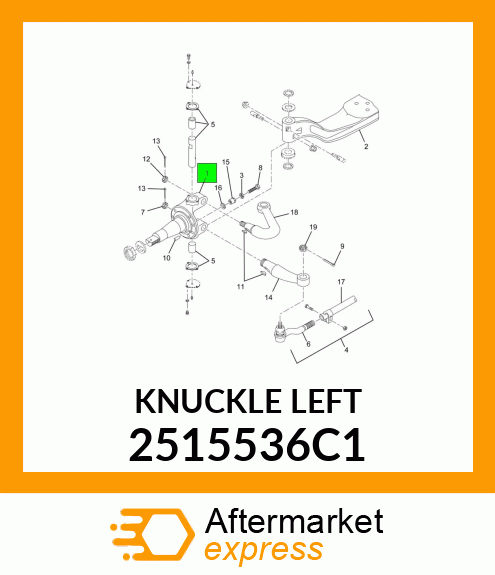 KNUCKLE LEFT 2515536C1