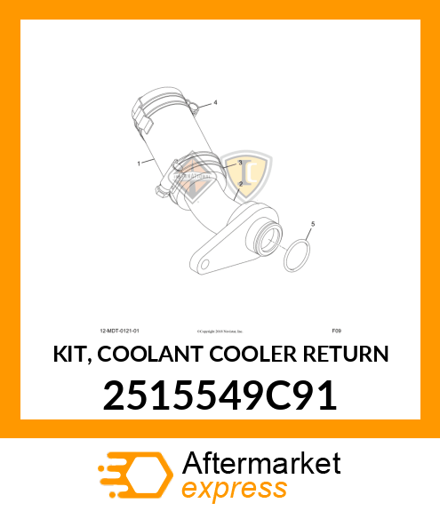 KIT, COOLANT COOLER RETURN 2515549C91