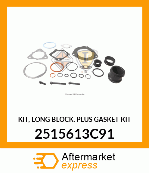 KIT, LONG BLOCK PLUS GASKET KIT 2515613C91