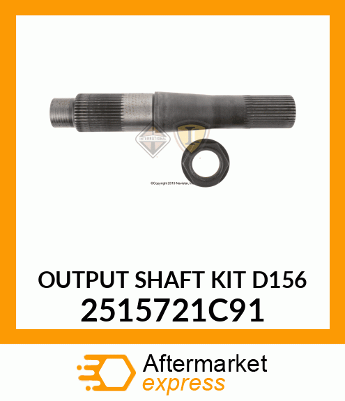 OUTPUT SHAFT KIT D156 2515721C91