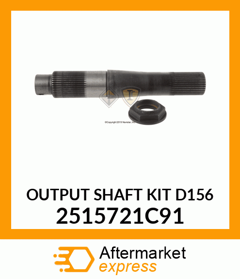 OUTPUT SHAFT KIT D156 2515721C91