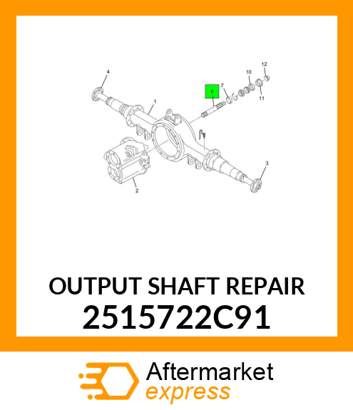 OUTPUT SHAFT REPAIR 2515722C91