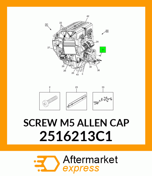 SCREW M5 ALLEN CAP 2516213C1