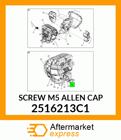 SCREW M5 ALLEN CAP 2516213C1