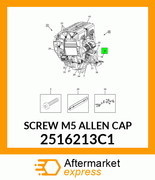 SCREW M5 ALLEN CAP 2516213C1