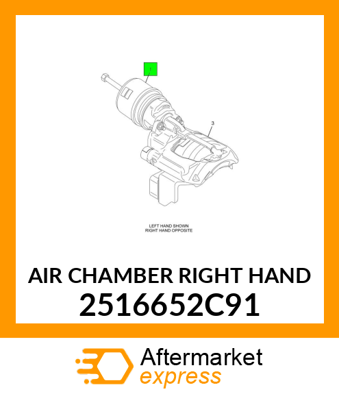 AIR CHAMBER RIGHT HAND 2516652C91