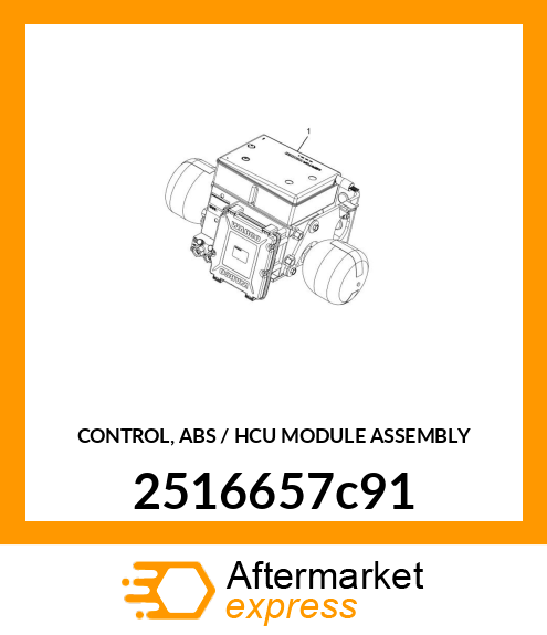 CONTROL, ABS / HCU MODULE ASSEMBLY 2516657c91