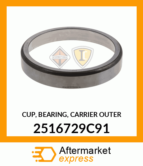 CUP, BEARING, CARRIER OUTER 2516729C91
