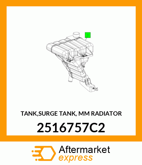 TANK,SURGE TANK, MM RADIATOR 2516757C2