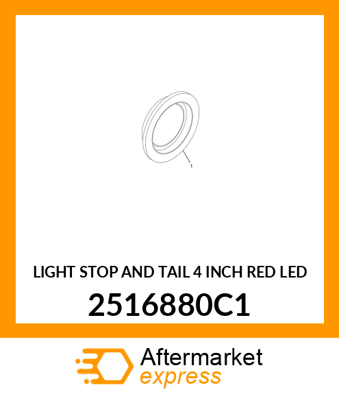 LIGHT STOP AND TAIL 4 INCH RED LED 2516880C1