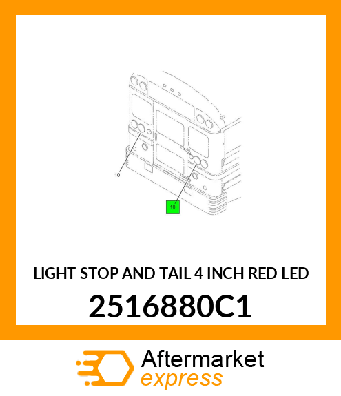 LIGHT STOP AND TAIL 4 INCH RED LED 2516880C1