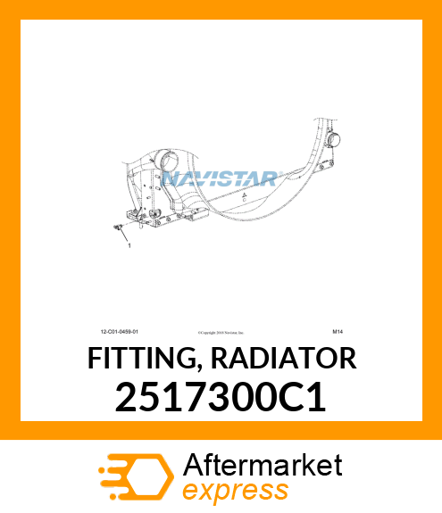 FITTING, RADIATOR 2517300C1