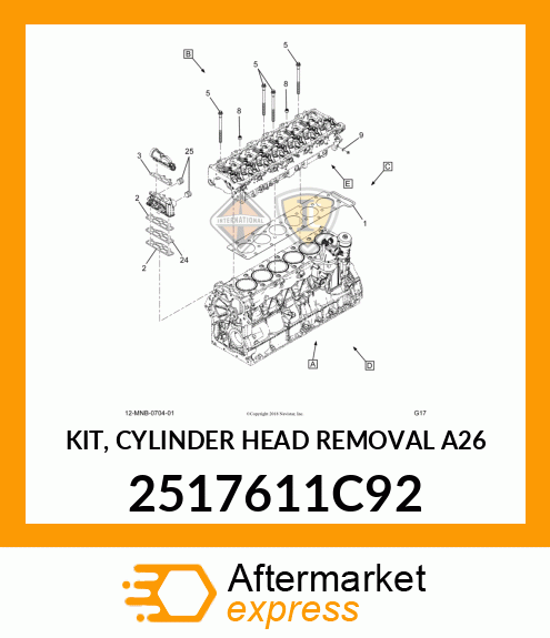 KIT, CYLINDER HEAD REMOVAL A26 2517611C92