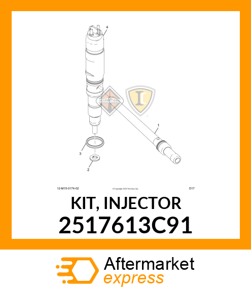 KIT, INJECTOR 2517613C91