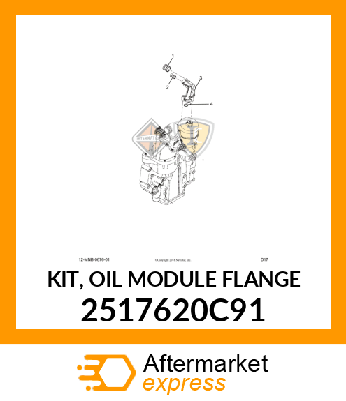 KIT, OIL MODULE FLANGE 2517620C91