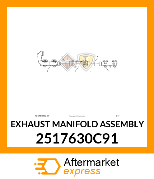 EXHAUST MANIFOLD ASSEMBLY 2517630C91