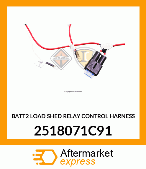 BATT2 LOAD SHED RELAY CONTROL HARNESS 2518071C91