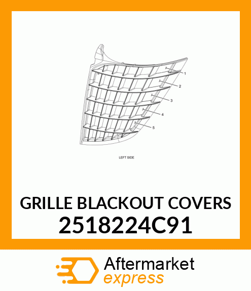 GRILLE BLACKOUT COVERS 2518224C91