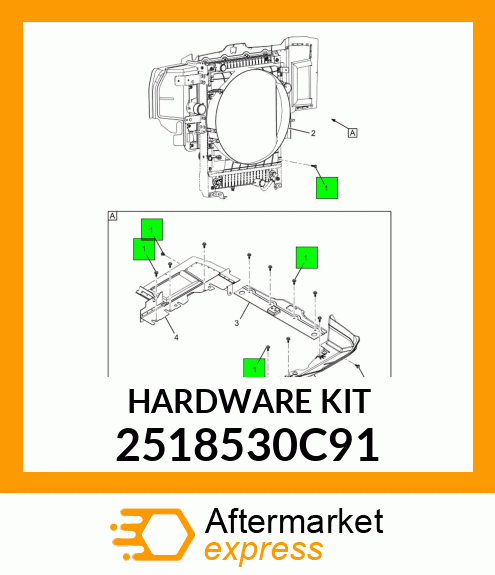 HARDWARE KIT 2518530C91