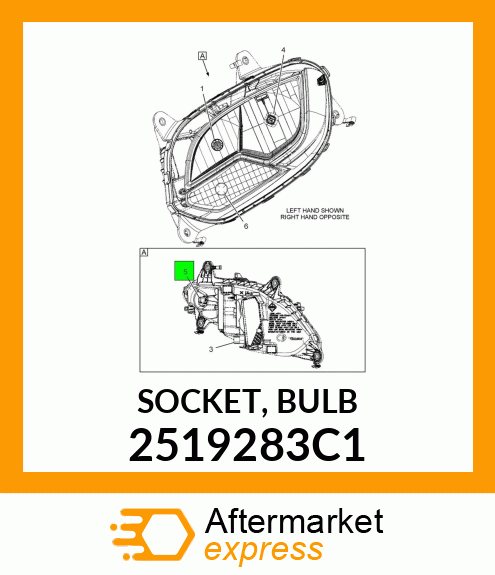 SOCKET, BULB 2519283C1