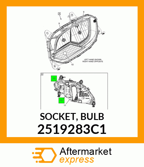 SOCKET, BULB 2519283C1