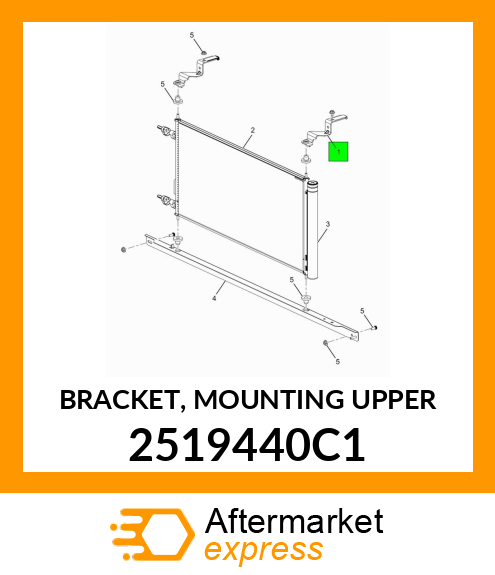 BRACKET, MOUNTING UPPER 2519440C1