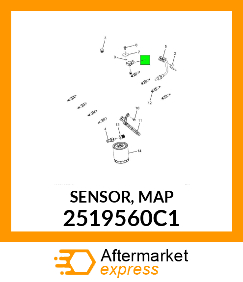 SENSOR, MAP 2519560C1