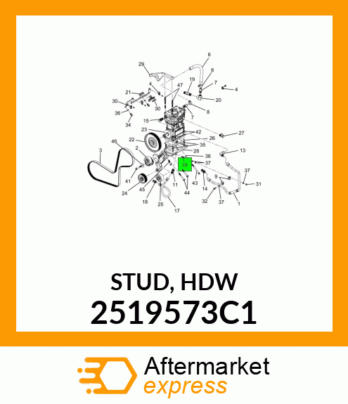 STUD, HDW 2519573C1