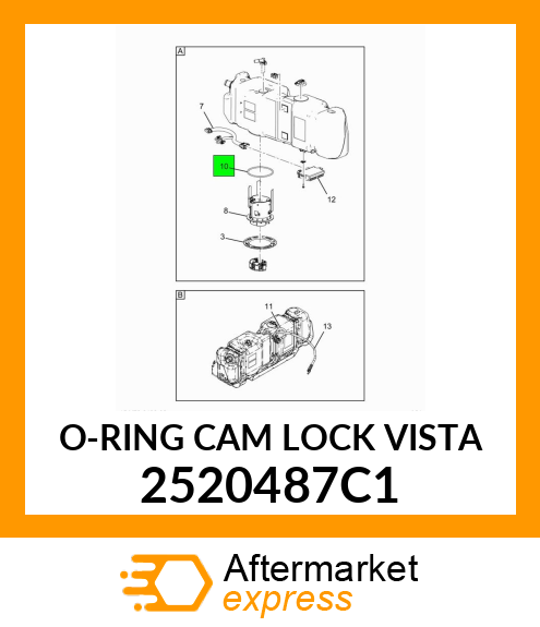 O-RING CAM LOCK VISTA 2520487C1
