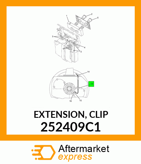 EXTENSION, CLIP 252409C1