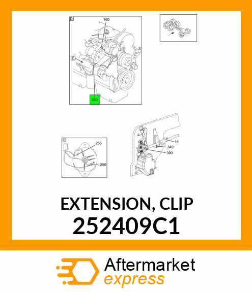 EXTENSION, CLIP 252409C1